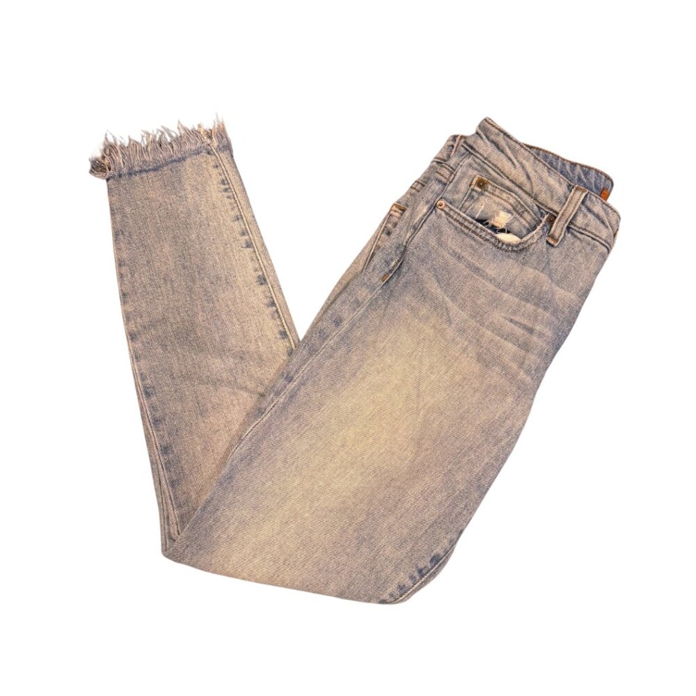 Joe's Jeans Charlie High Rise Skinny Ankle with Frayed Hem SZ 26